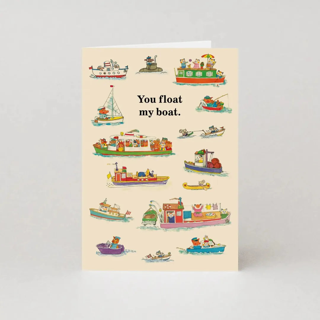 You Float My Boat Richard Scarry Greeting Card