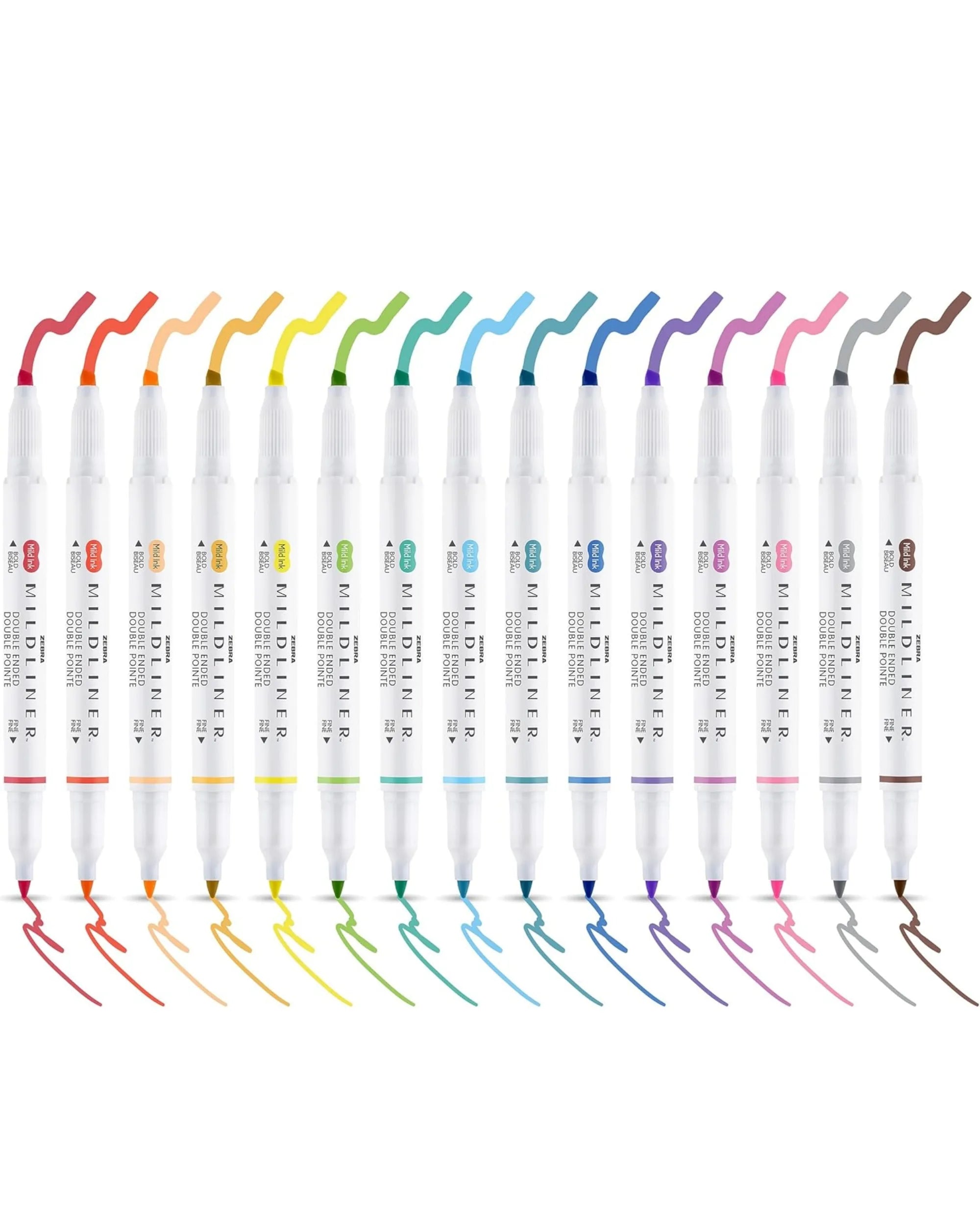 Mildliner Dual Tip Highlighter Pens (Multiple colours)