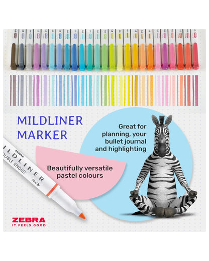 Mildliner Dual Tip Highlighter Pens (Multiple colours)