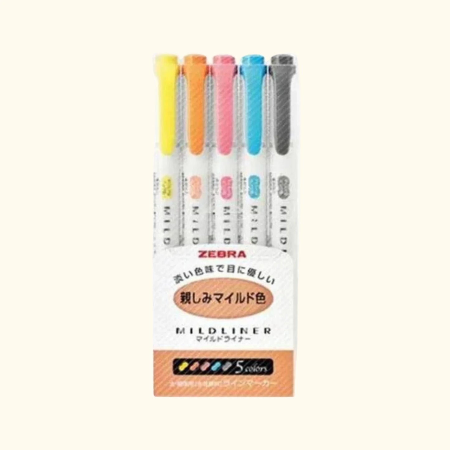 Zebra Mildliner Double-Sided Highlighter Set – Bright