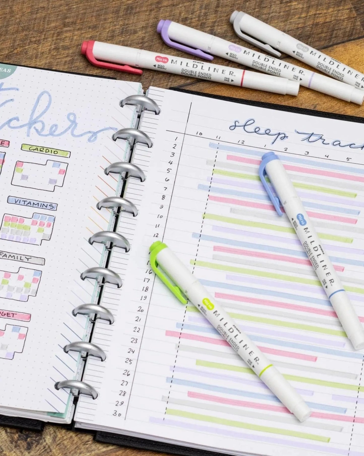 Zebra Mildliner Double-Sided Highlighter Set – Bright